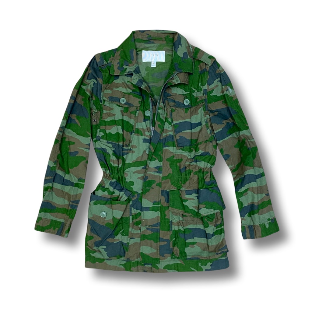 J. Crew Camo Patterned Jacket
